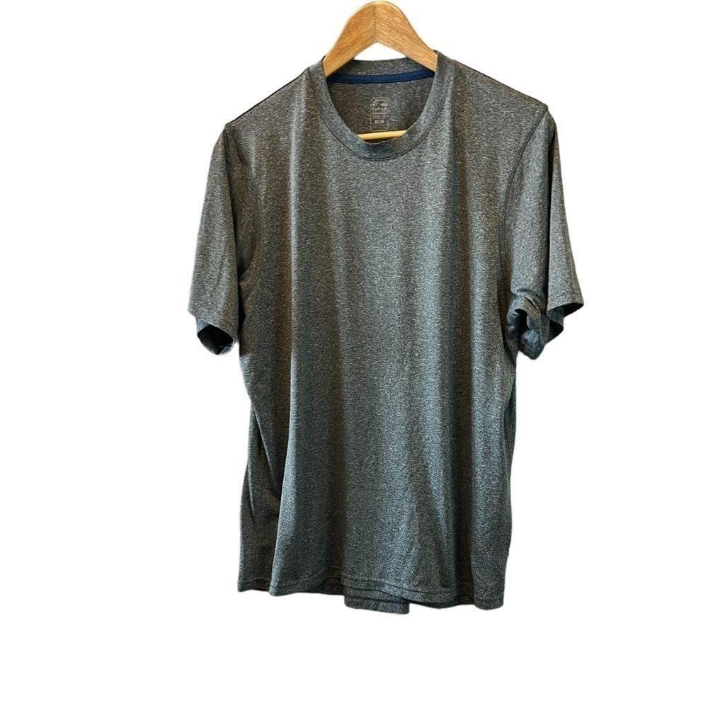 MENS CHAMPION Grey Heathered Short Sleeve Crew Neck Athletic Tee Shirt M